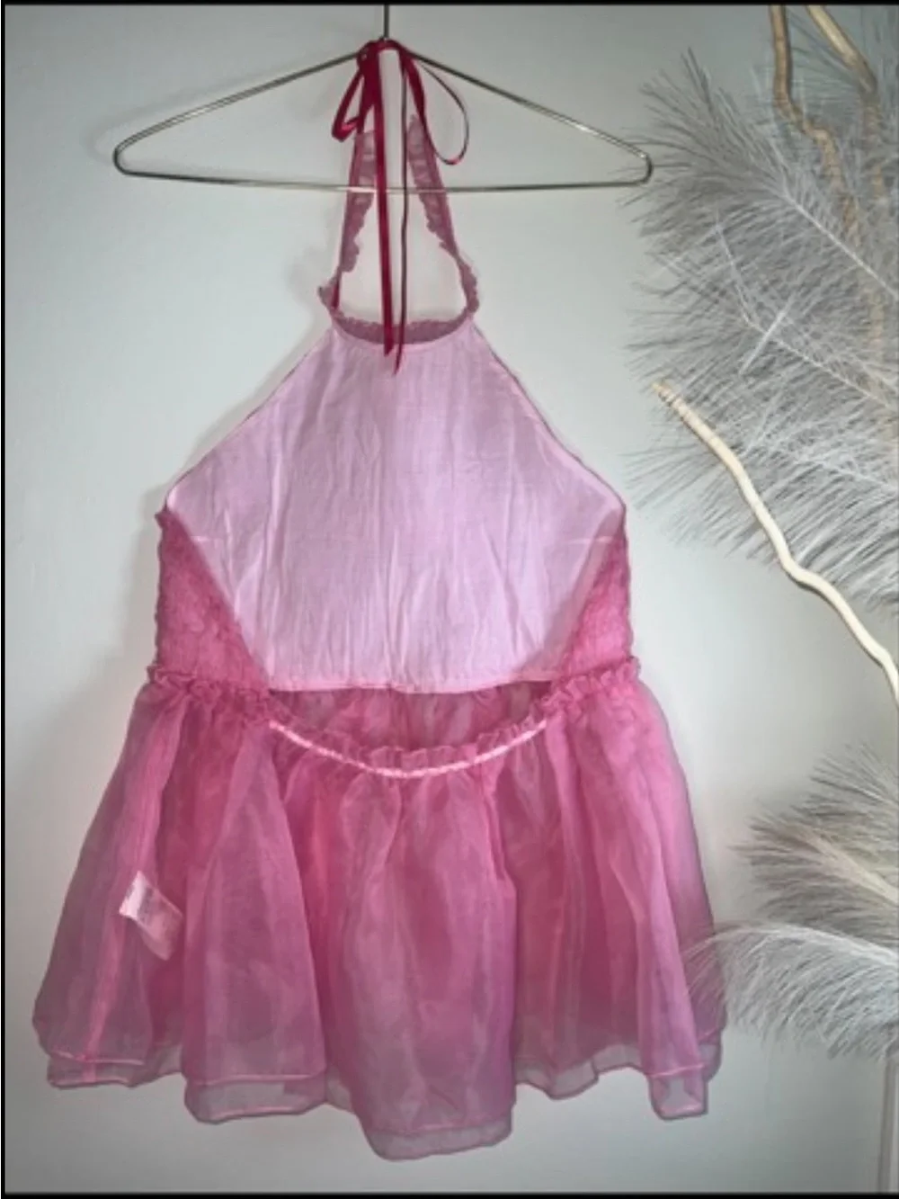 Free People Cupcake Cutie Halter Top nwot Pink Large